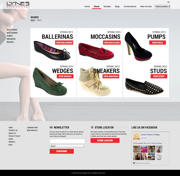 Lyne's shoes bags middle-east new Responsive