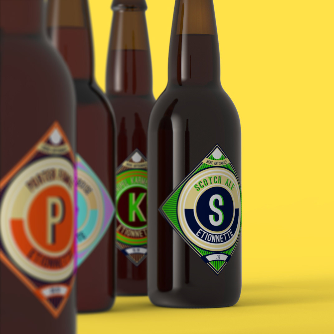 beer beer label graphic design  lettering lines type typography  
