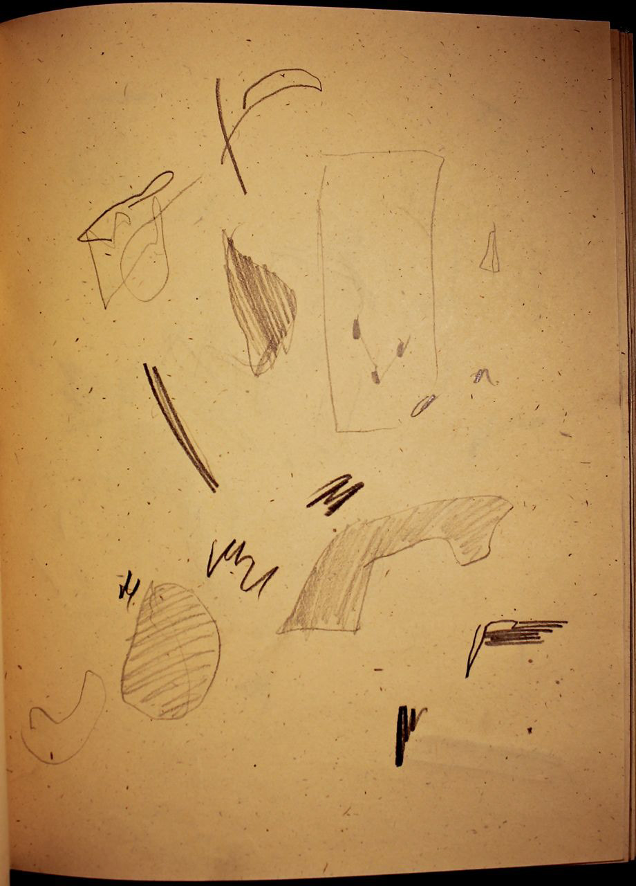 sketchbook graphite abstraction observation