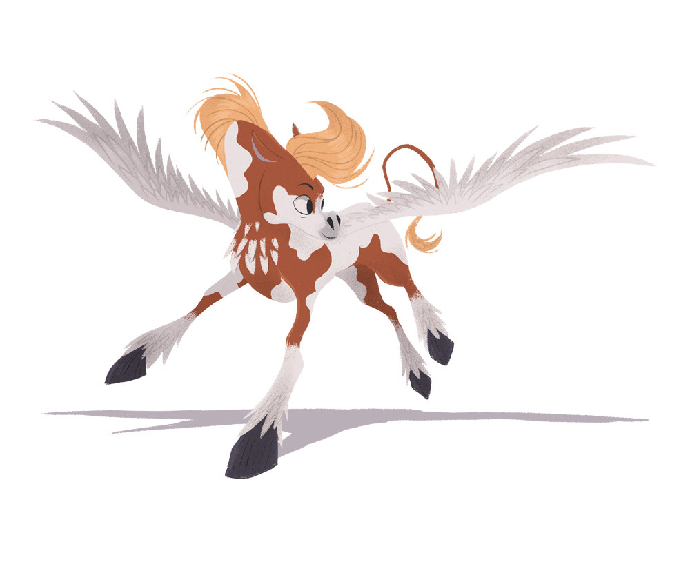 animal Character Character design  dessin foal horse ILLUSTRATION  mythology pegasus sketch