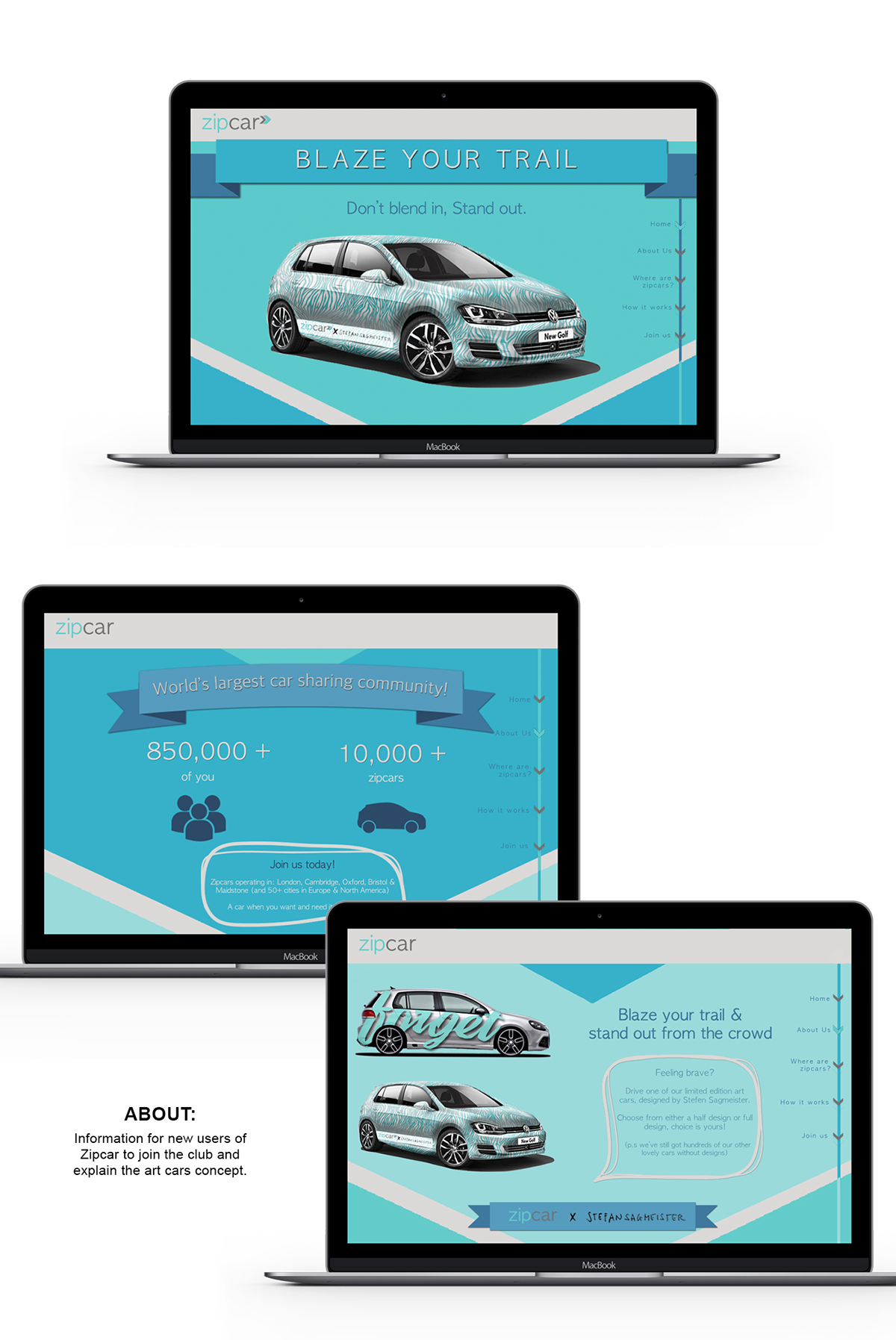 digital rebrand zipcar Car Sharing app design car decals art Website app trendy trailblazers