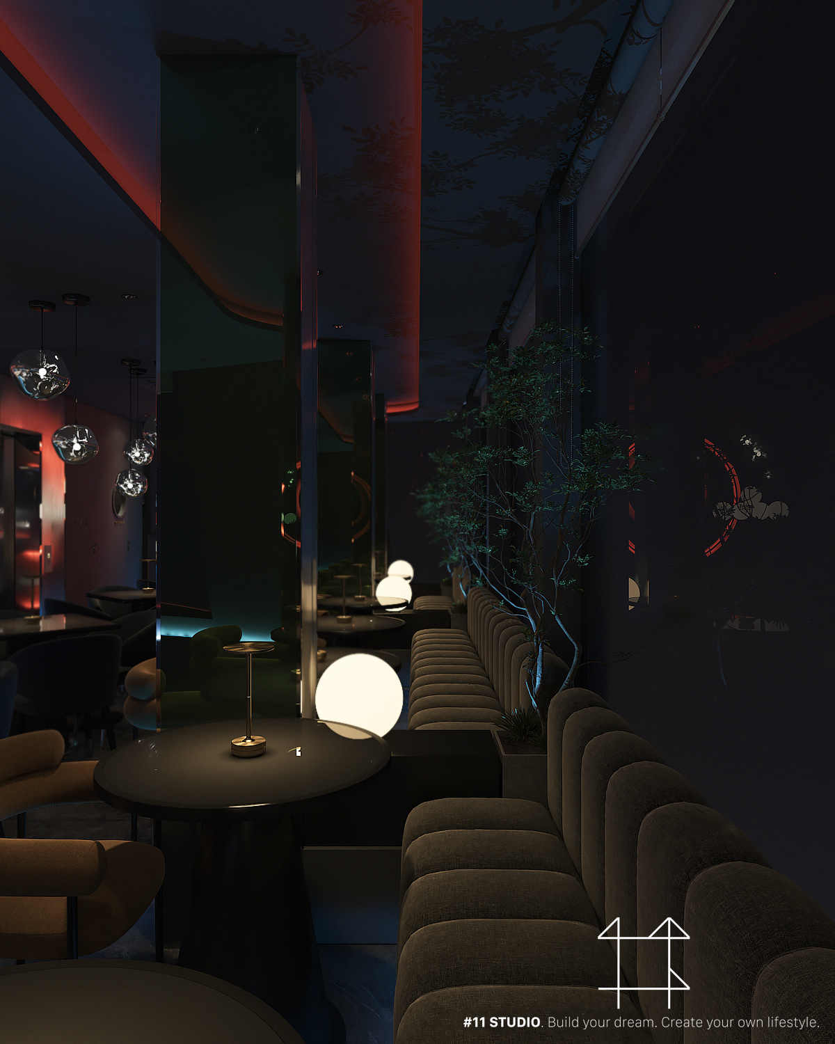 interior design  design decor decoration contemporary lounge restaurant phamletrunghieu Studio11 art