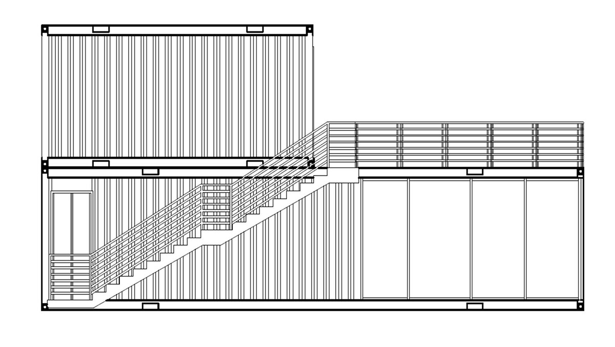 container house 3D MAX STUDIO AutoCAD design Interior small Space 