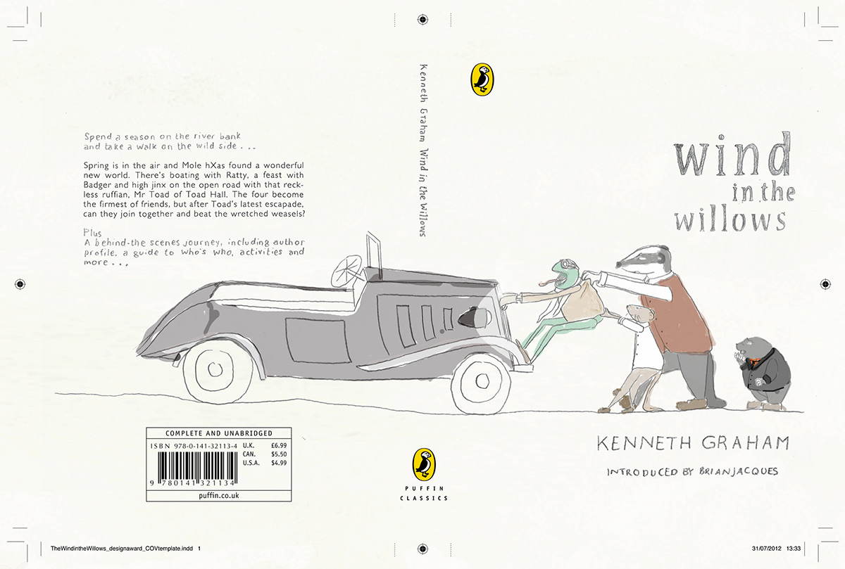 peguin Competition book cover wind in the willows hayley Lowndes Nottingham trent