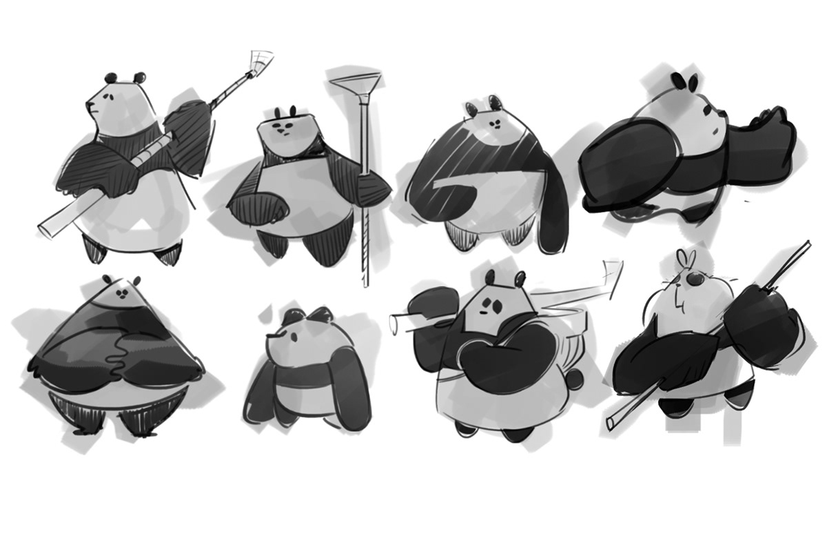 animals Character design development environment light lighting Panda  sr aderezo storytelling  