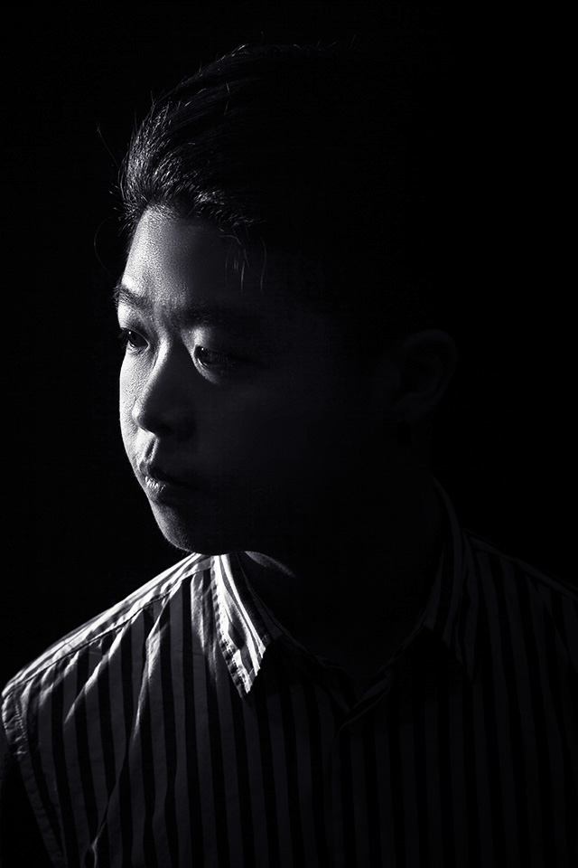 low-key lighting studio black and white contrast Shadows portraits