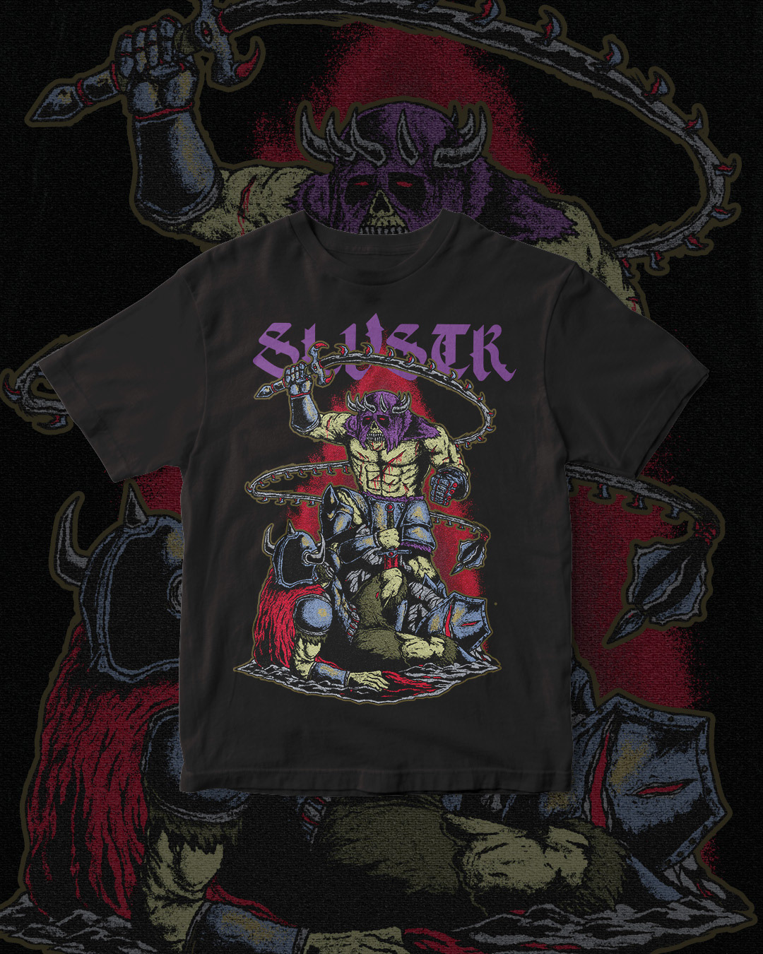 merchandise apparel Tshirt Design band heavy metal artwork digital illustration Drawing  music brand identity