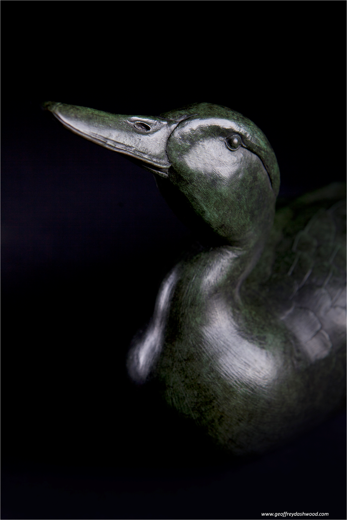 life size sculpture contemporary sculpture bird sculpture Geoffrey Dashwood bronze sculpture