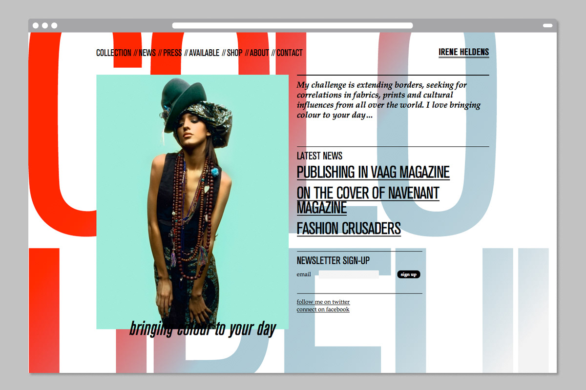 irene heldens gradient Colourful  Website wordpress