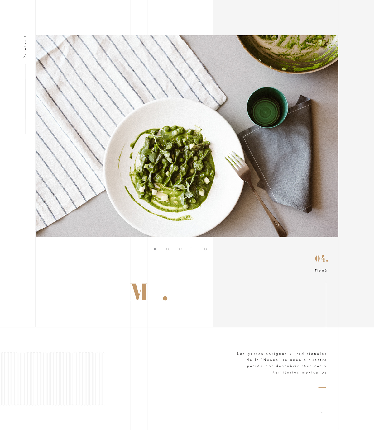 Food  Website Web Design  UI ux interaction Interface mexico restaurant minimal