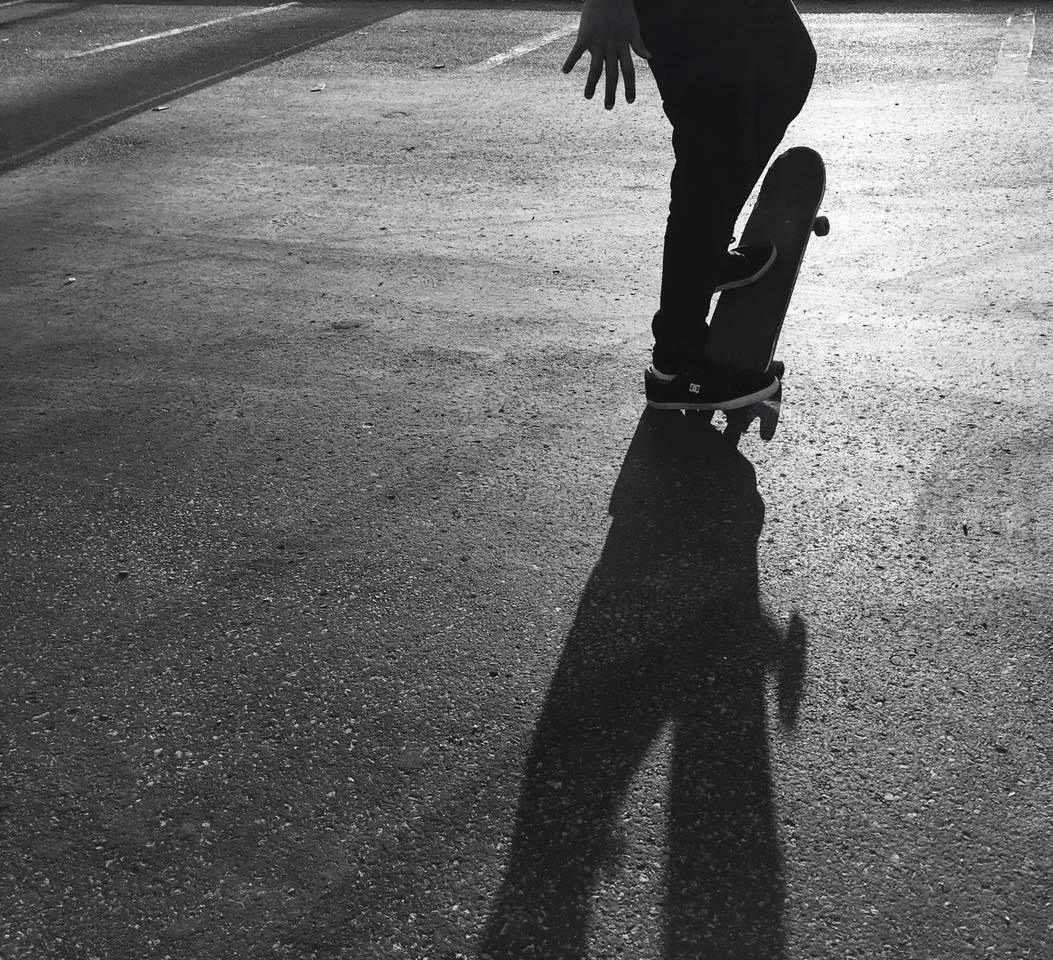 skate skateboard skateboarding black and white