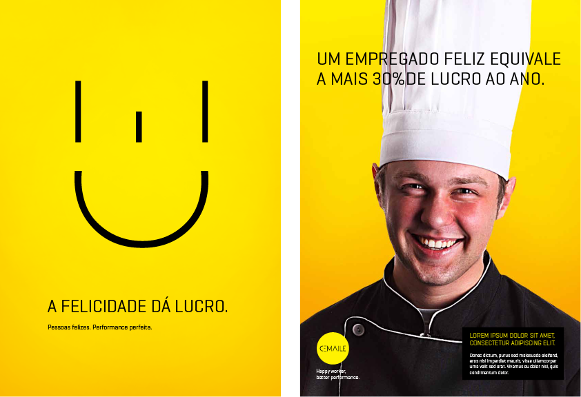 smile CEMAILE campanha sorrisos sorrir amarelo Selo confiança empresa company happy worker felicidade pessoas inspiration