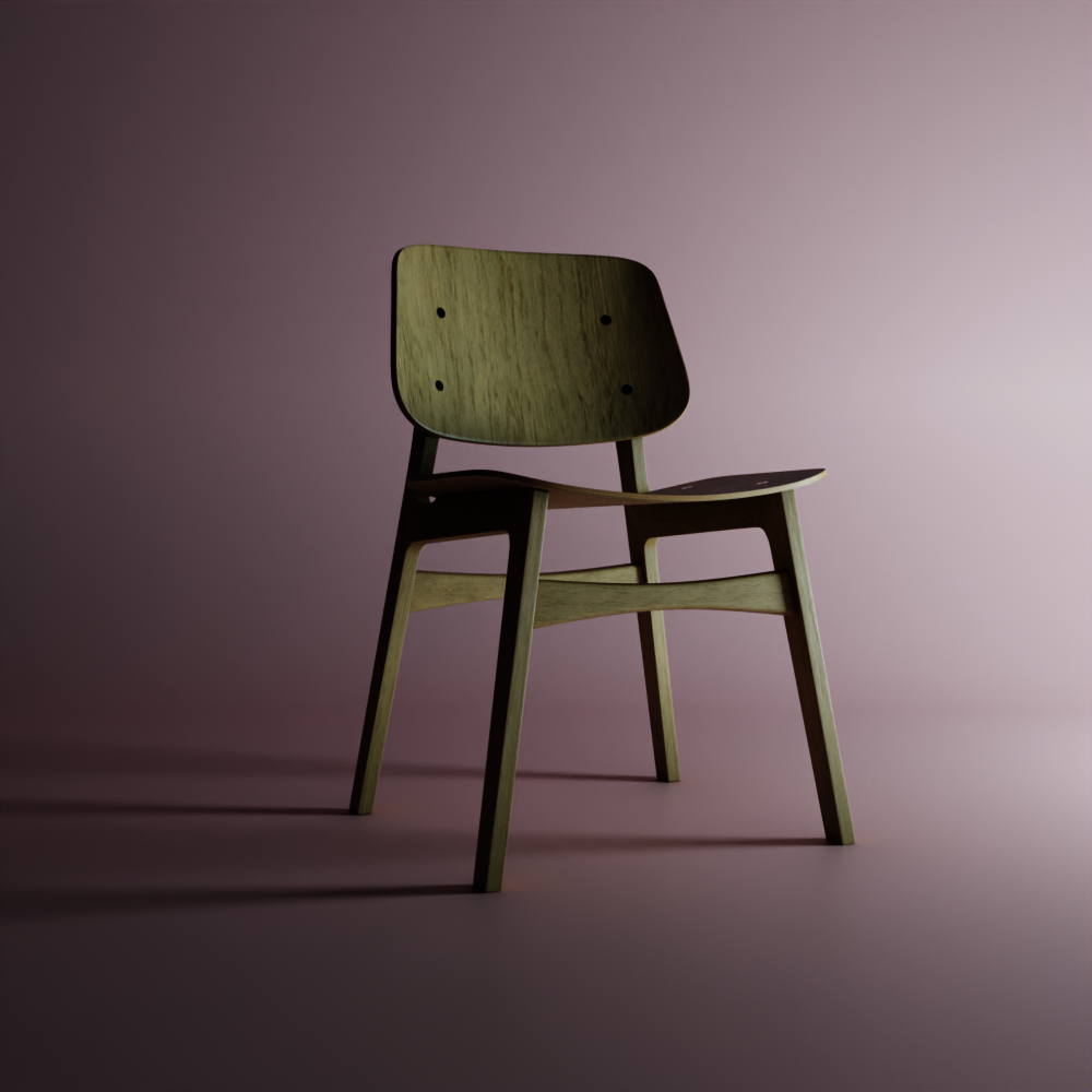 3D 3dgraphic 3dmodeling CGI chair design Render studiolighting texturing UVmapping