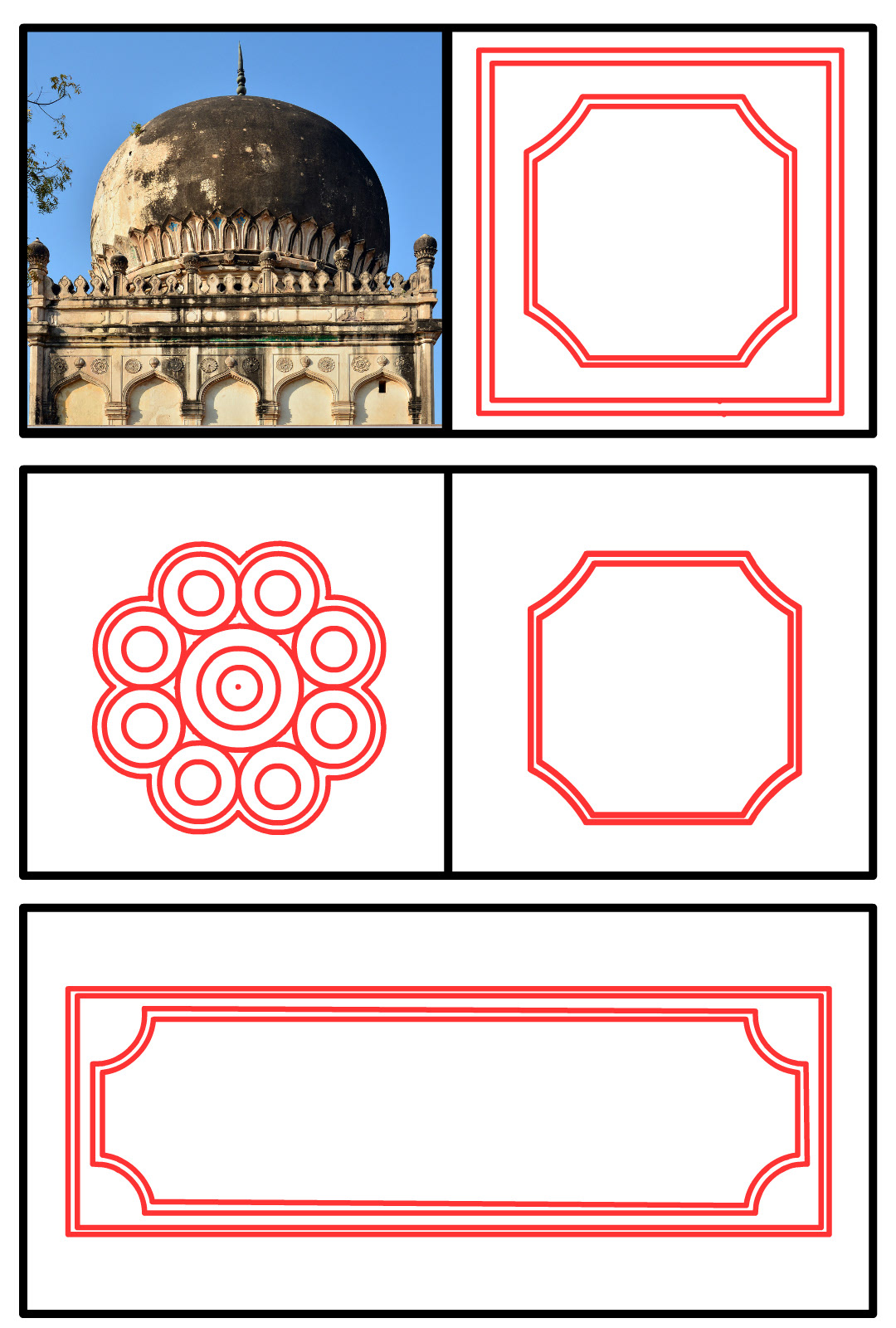 illustrations graphic design  paper cut Patterns