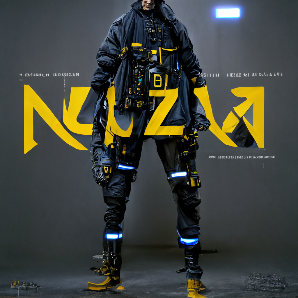 artificial intelligence Cinema Clothing concept Cyberpunk Digital Art  machine learning midjourney Procedural typography  