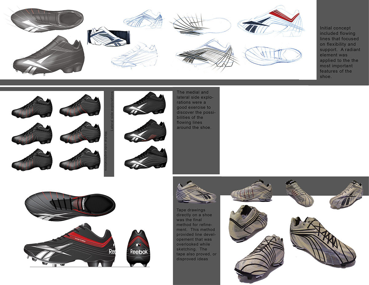 footwear cleats baseball design shoes