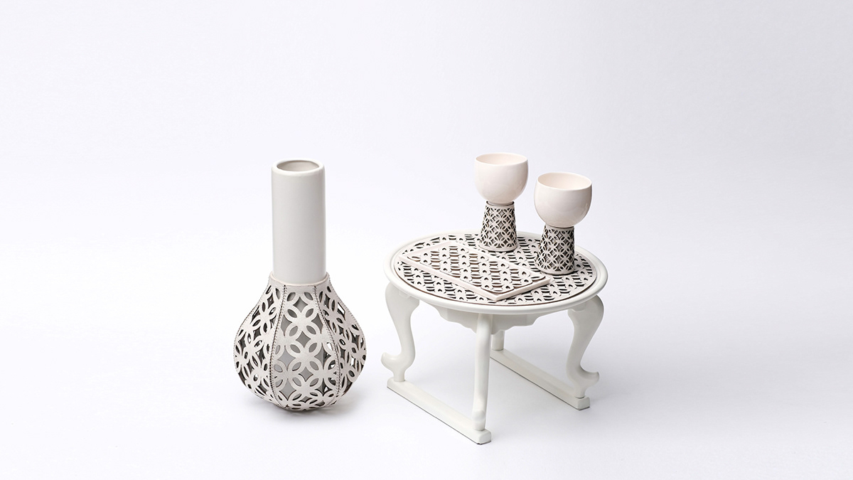 artwork ceramics  design handmade Korea leather product productdesign tableware traditional