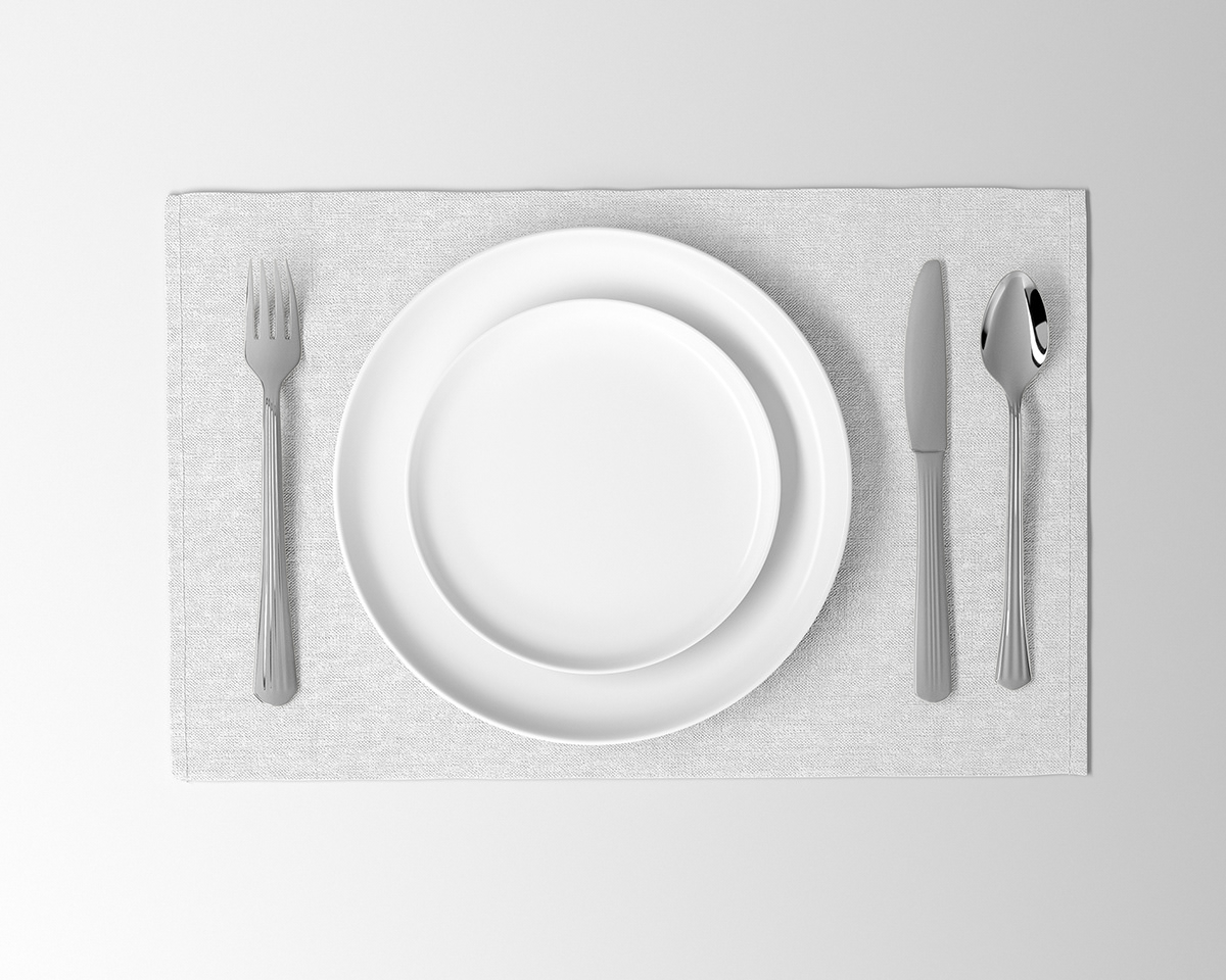 design dinnerware dishes free freebie Mockup plate round tableware template