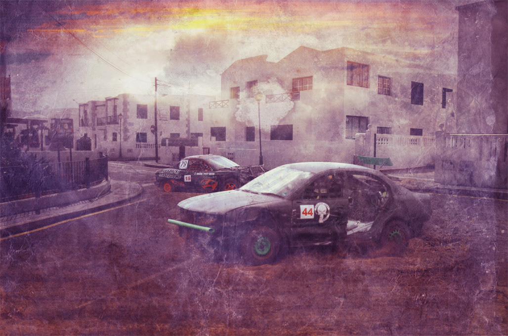 etsy automotive   photoshop lanzarote Mad Max wreck vintage grunge