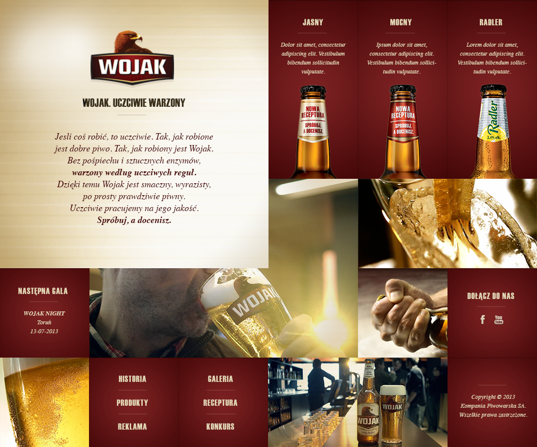 Webdesign Website Responsive rwd grid microsite beer brewery