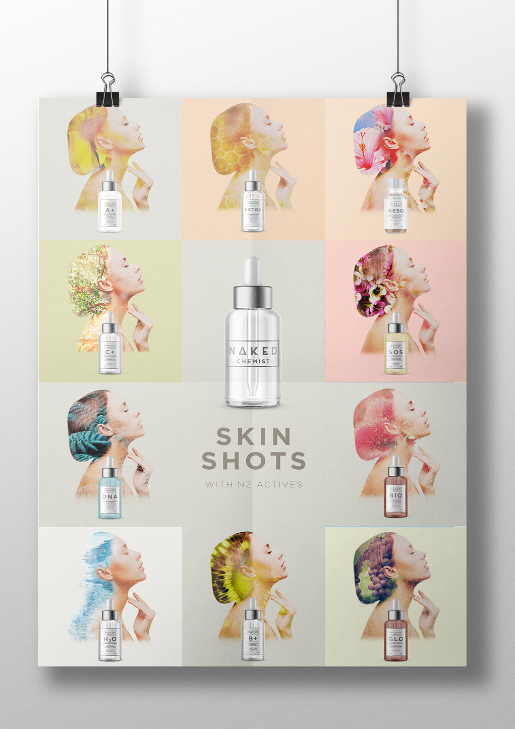 beauty branding  graphic design  green kiwi kiwi fruit Packaging skincare skinshots
