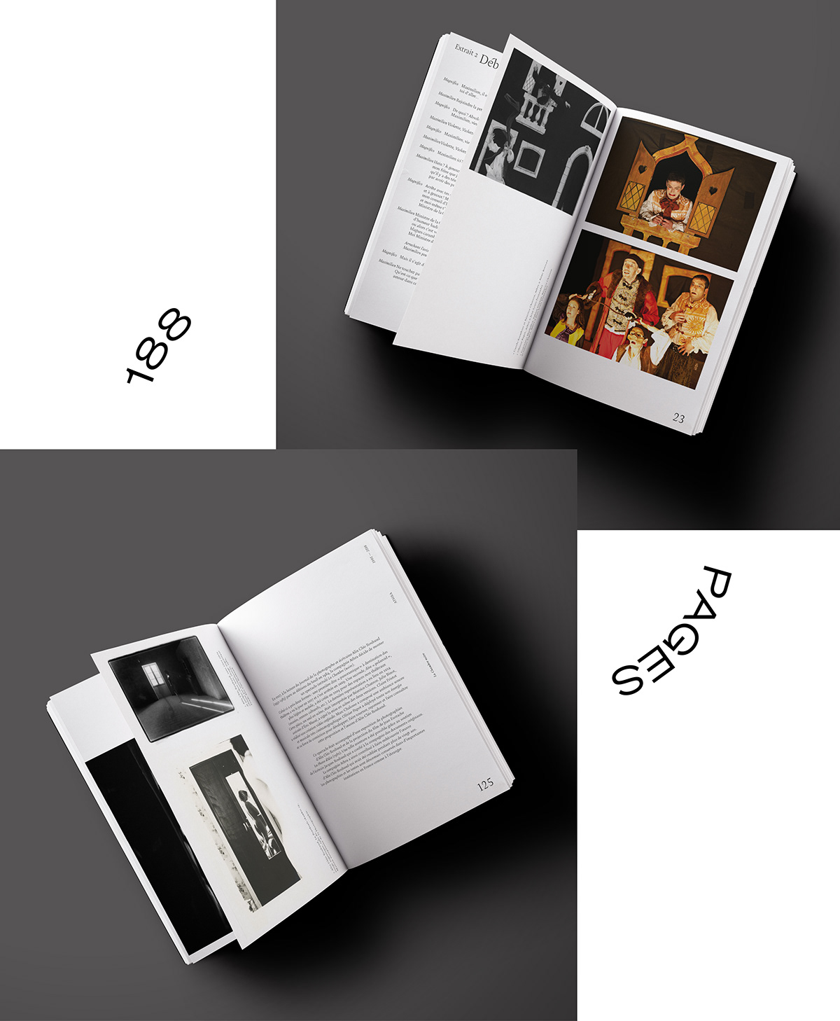 art direction  book company editorial design  graphic design  Layout livre paper print theater 