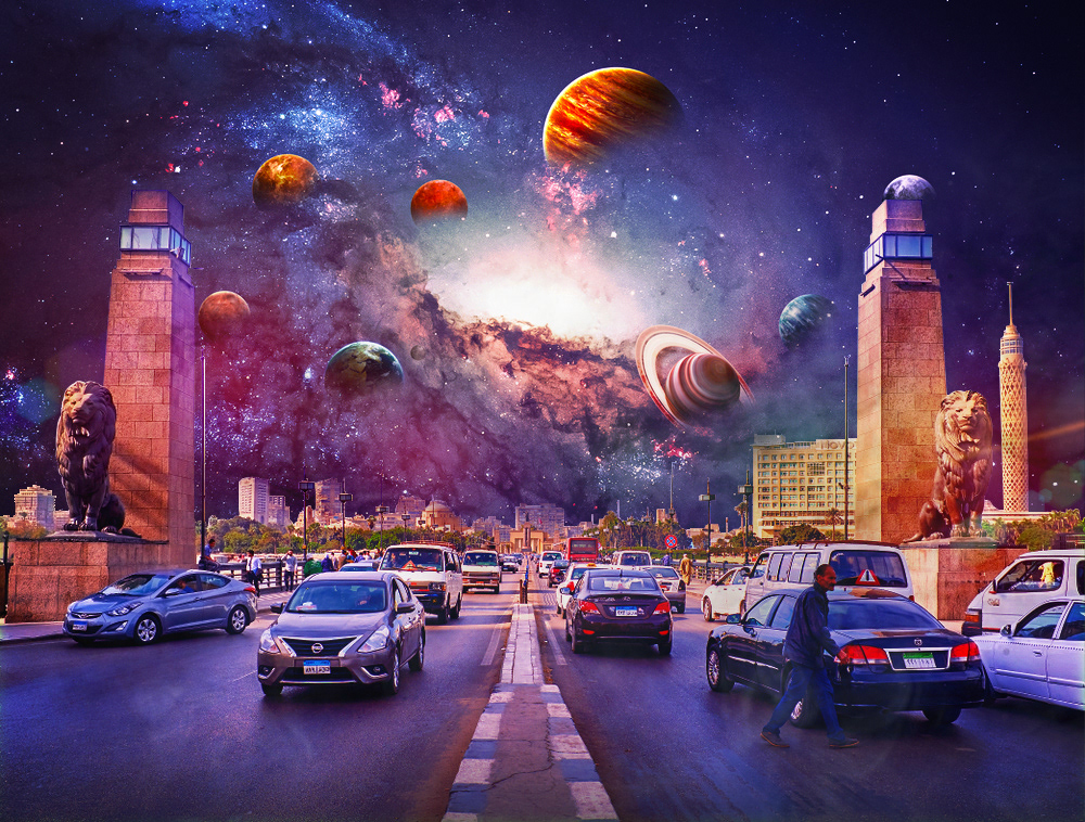 art artworks dreamer egypt fantasy imagination manipulation Planets reality Space 