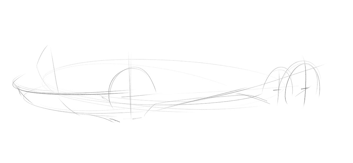 sketch tutorial fast step automotive   pencil