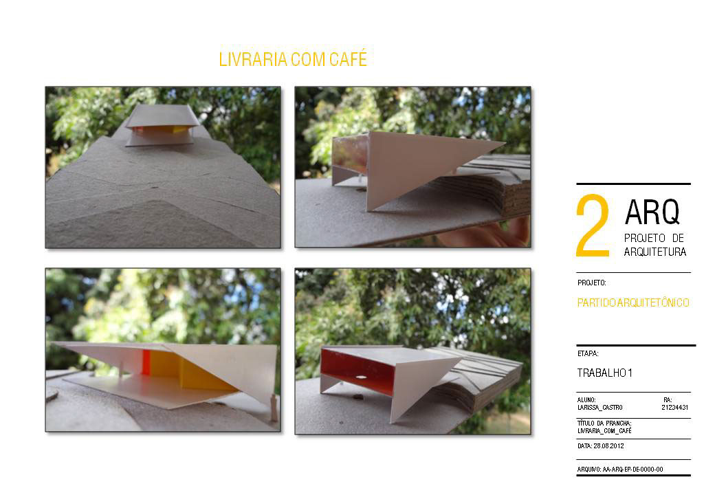 ARQUITETURA mmbb são paulo partido arquitetonico  projeto cafeteria desenvolvimento da forma exercício inspiração creative Project inspiration
