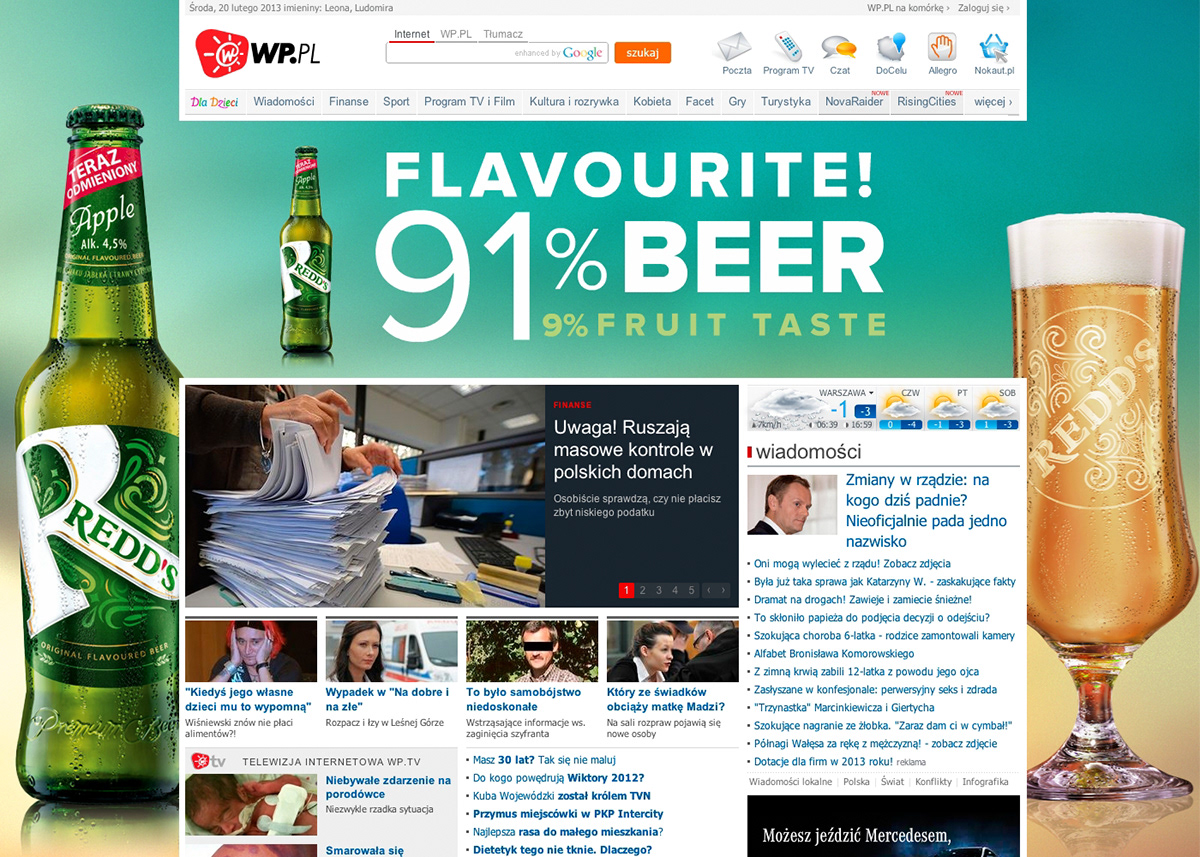 Redd's beer Flavoured Beer facebook mt microsite campaign