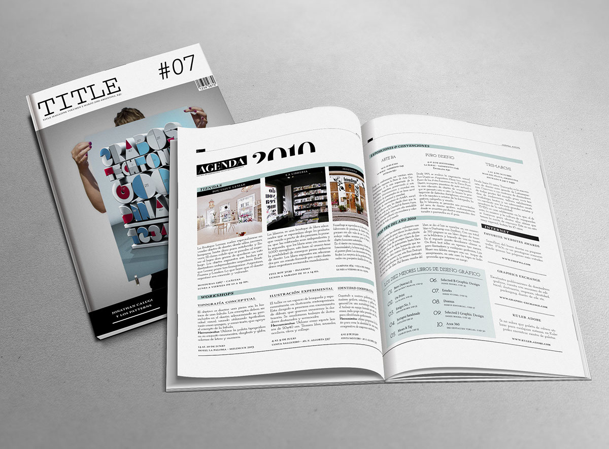 magazine editorial graphic design revista
