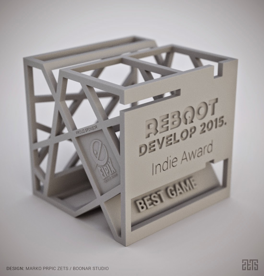game develop Reboot award Sculpt 3d print