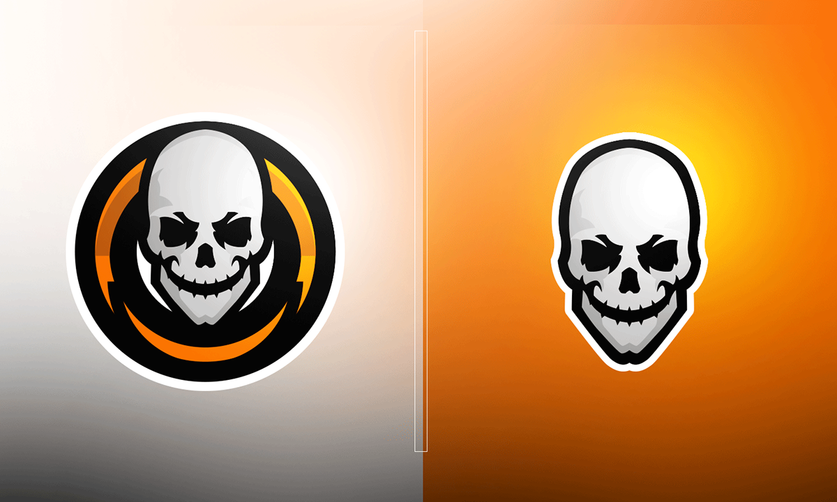 sports logo mascot logo branding  skull skull logo esports design Gaming Logo Gaming