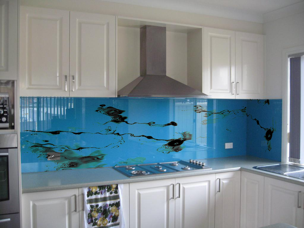 Interior art kitchens Homes Office builders architects glass splashbacks