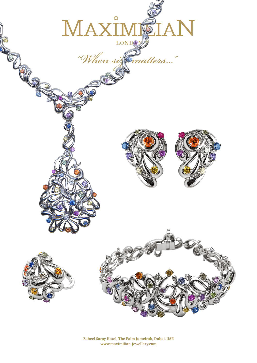 Maximilian Jewellery ring Earring Necklace