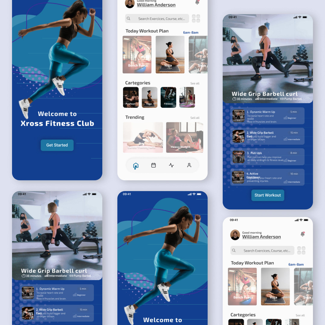 Figma fitness Fitness app design UI uiapp uiappdesign uidesign uidesigning uiuxdesign