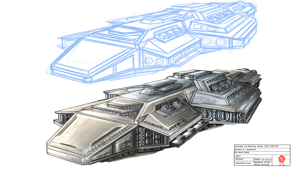 Space  cruiser science fiction Military concept