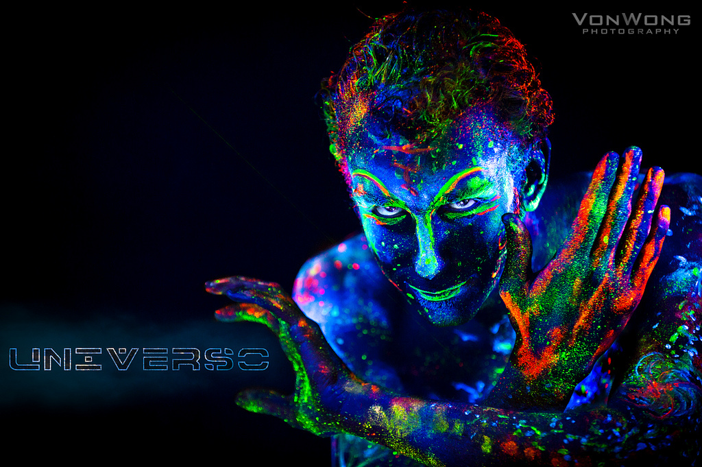 surreal portraits Portraiture interesting blacklight flour dancers girls Beautiful fantasy sci-fi creations Creativity abstract glow glowing Supernatural concept conceptual thoughts thought direction smoke