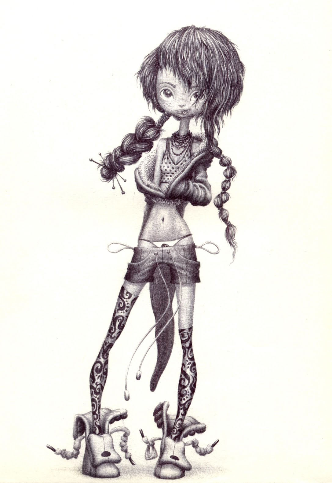 girl babe cute Hot Character design   drawing ILLUSTRATION 