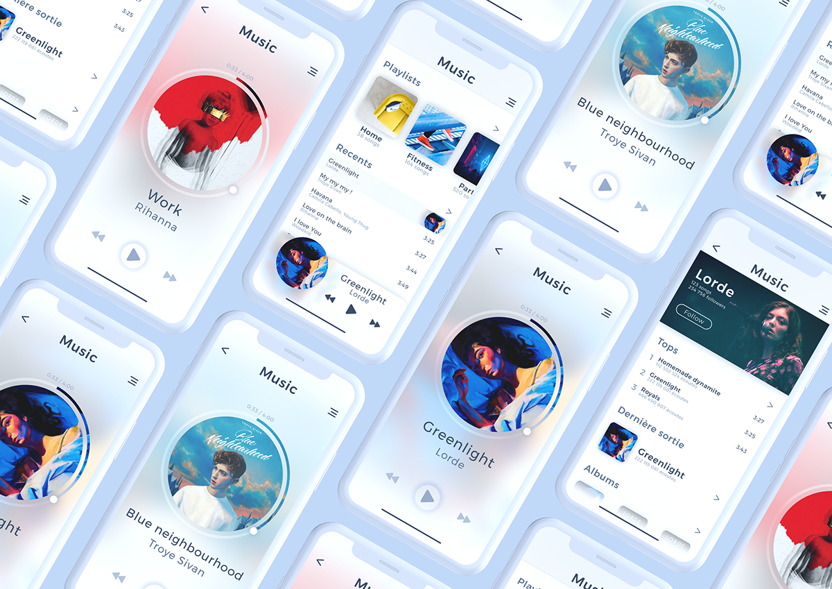 Music Player UI Design on Behance