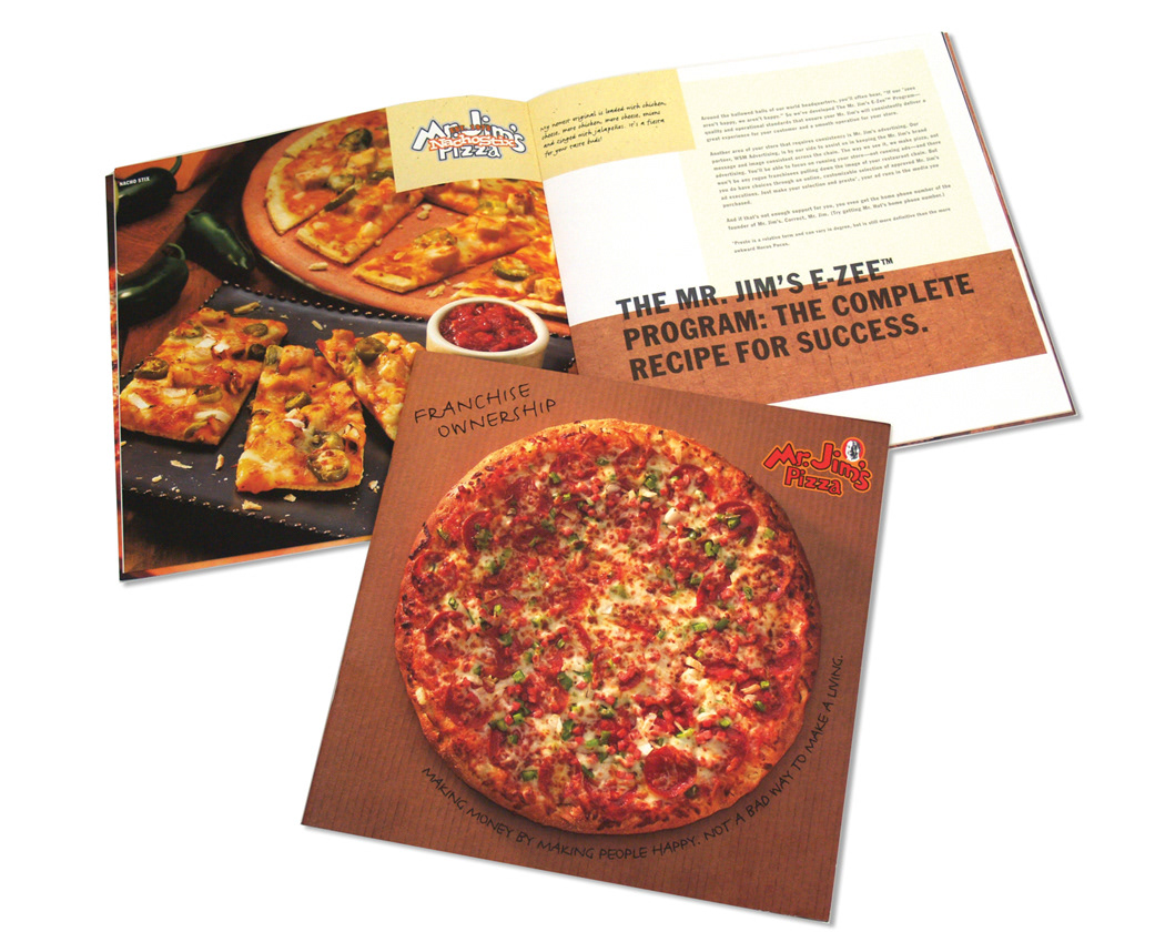 Pizza mr. jim's franchise advertising Brand Development Restaurant Advertising