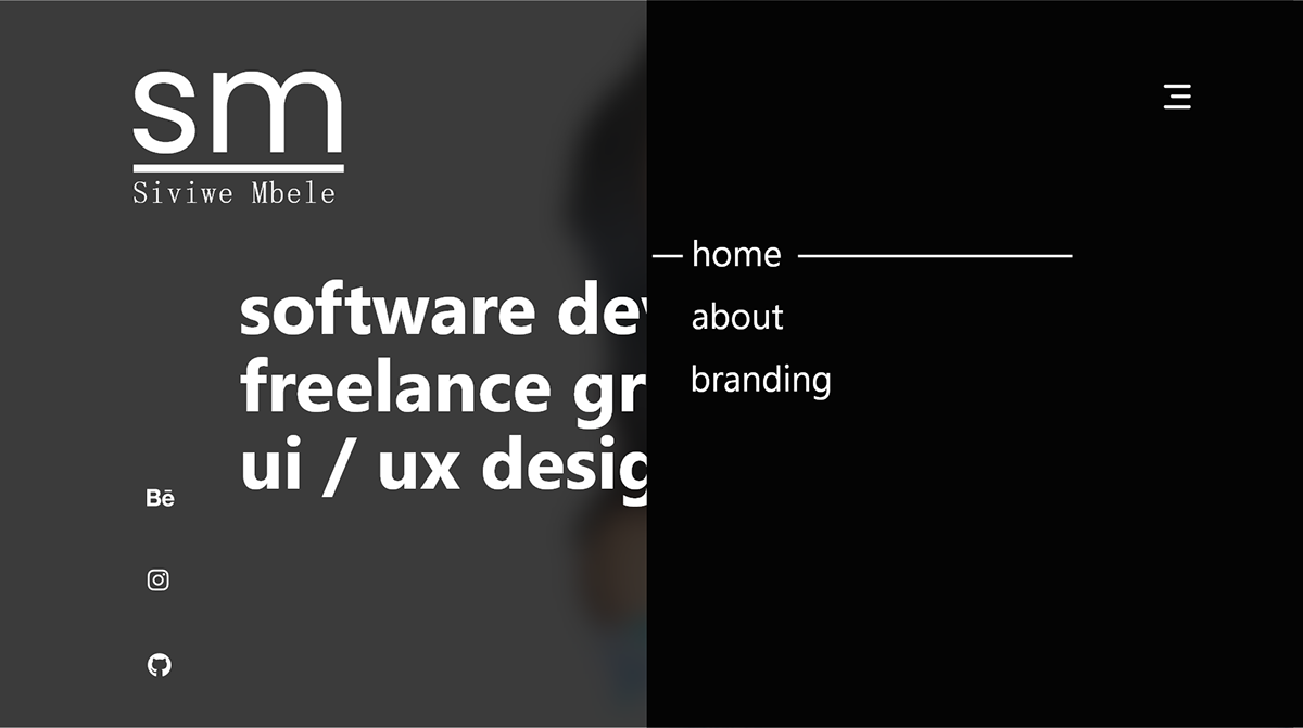 personal website UI ux Website Design website development
