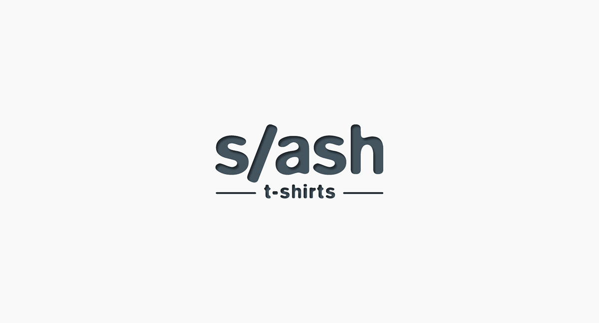 logo Logotype slash gray t-shirt wear matbu amblem corporate shirt