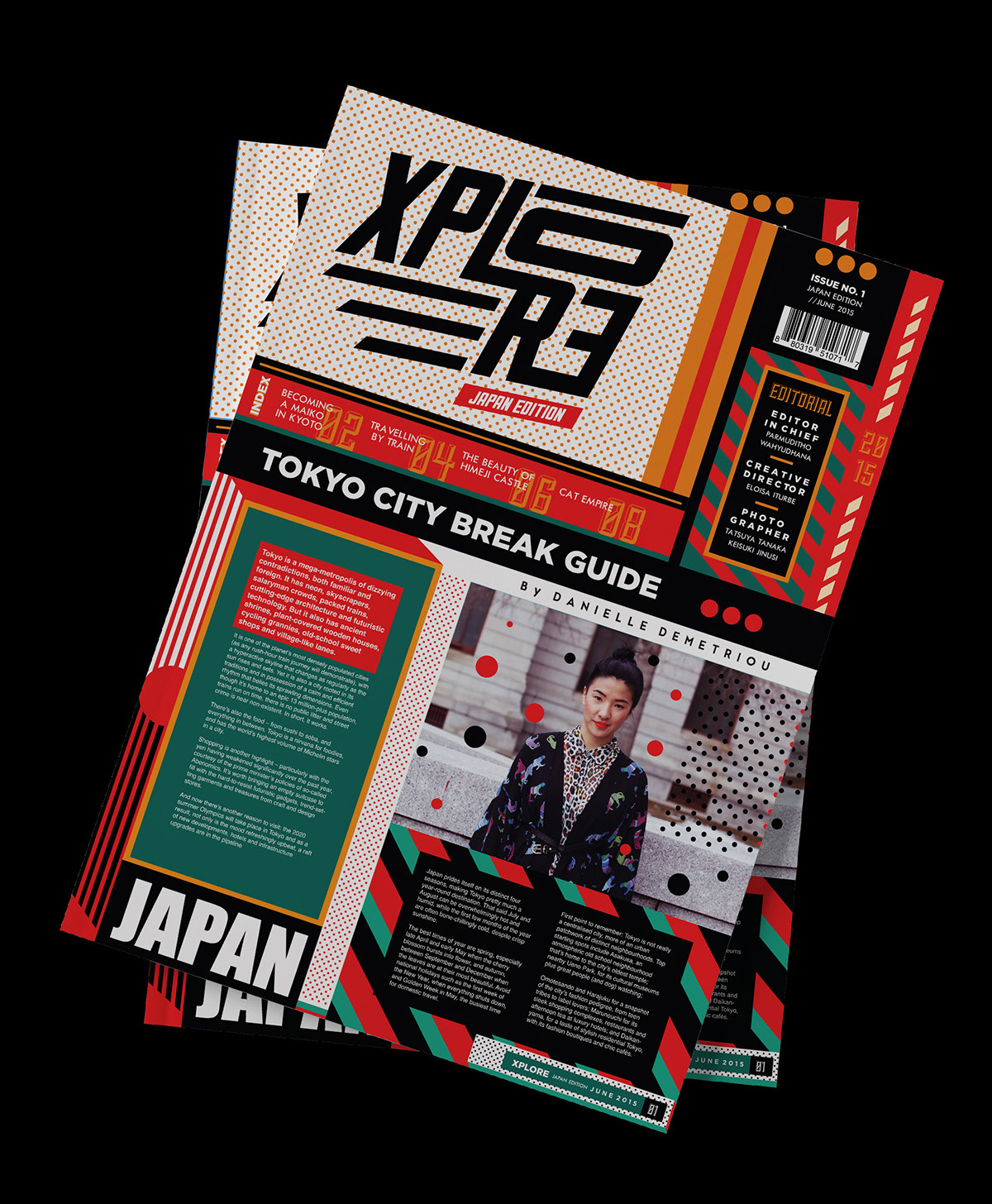 newsletter japan assignment grids Layout editorial NEO colorful color hue