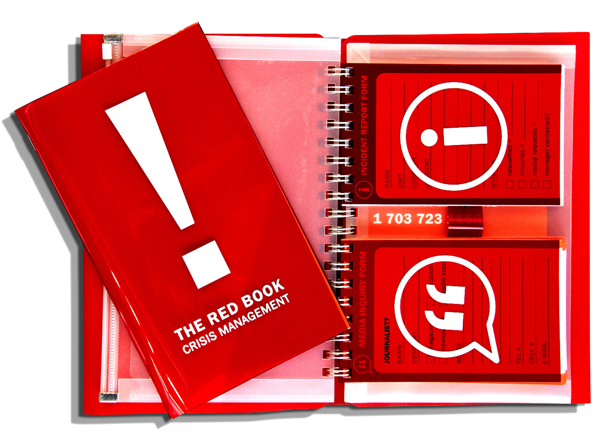 The Red Kit survival guide field guide SSP America emergency public relations iconography icons red SUPER RAD Super Rad Design SRD Carlos Vigil danny jones