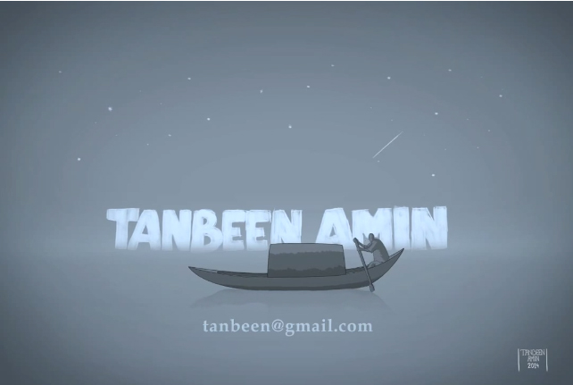 Bangladesh boat boatman photoshop animation 2d 2D aftereffects night ride Tanbeen  