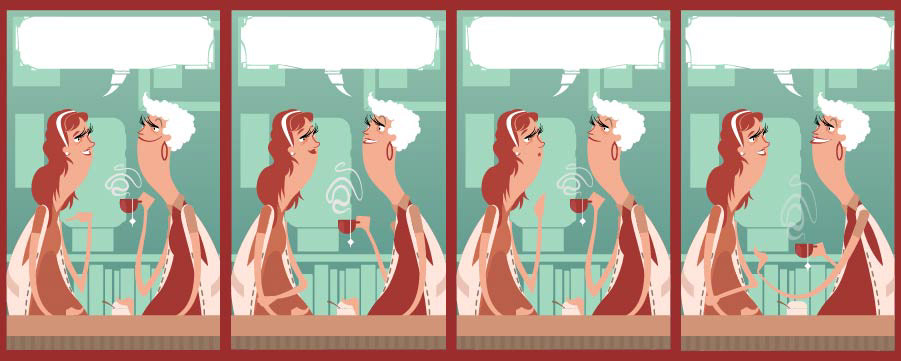 cartoon mstech Ilustração vector vetor mortari ilustrador bauru raphael mortari drinks tea
