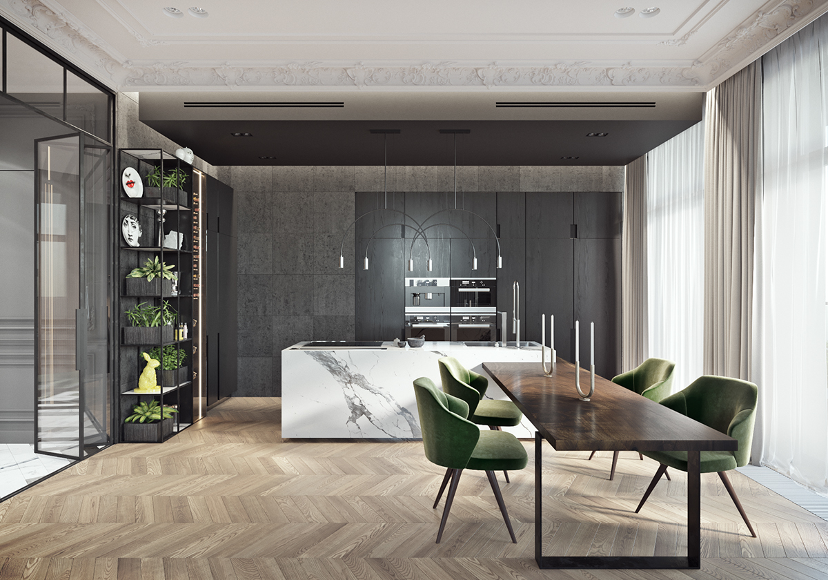 architecture Interior design tolko Classic luxury modern Lux apartment flat
