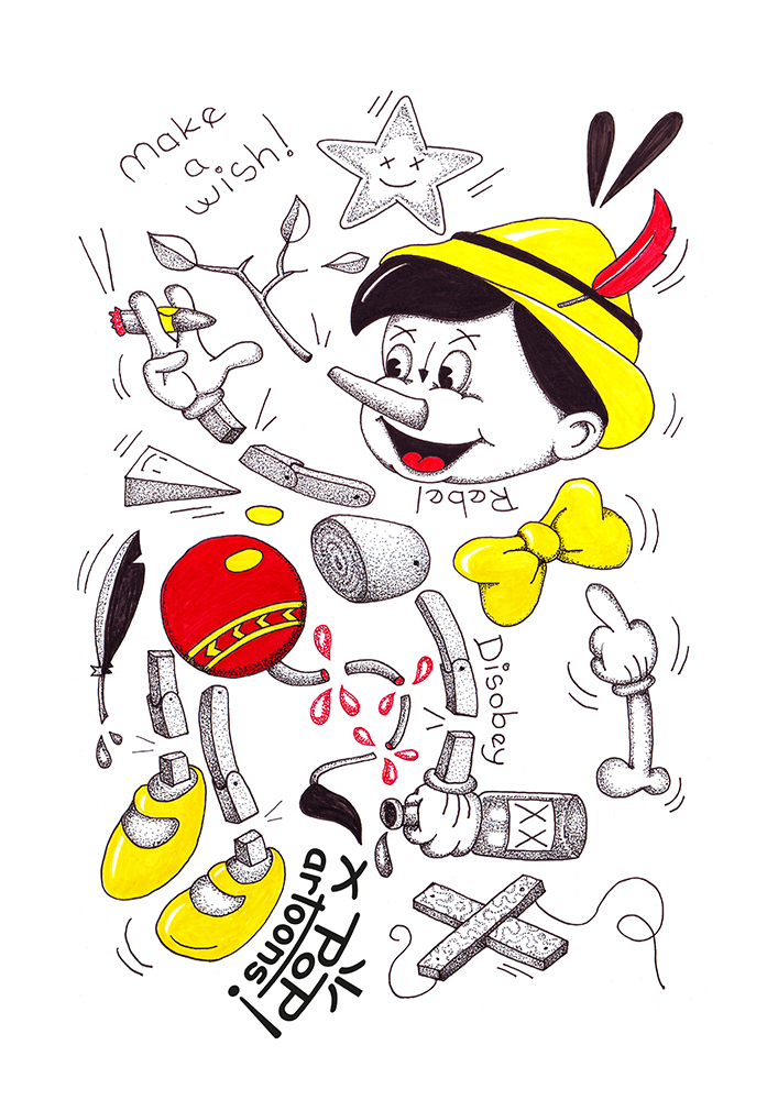 Drawing  ink Cartoons ILLUSTRATION  characterdesign popartoons theodoru