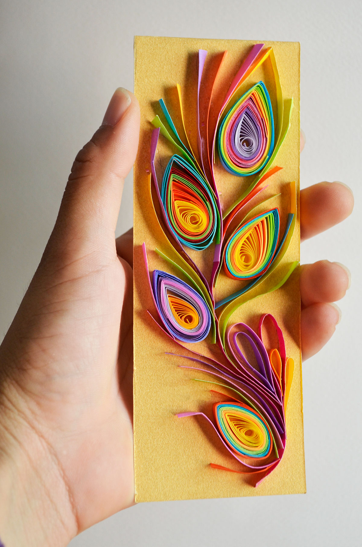 paper papel quilling art color